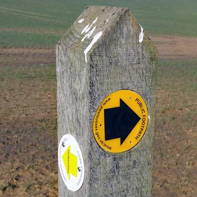 One marker is provided by West Sussex, the other from Hampshire - so I suppose this post marks the border!